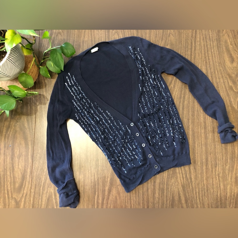 J Crew sequin cardigan